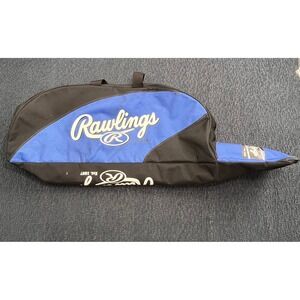 Rawlings Baseball Softball Equipment Bag Black Blue Shoulder‎ Strap Duffel HB